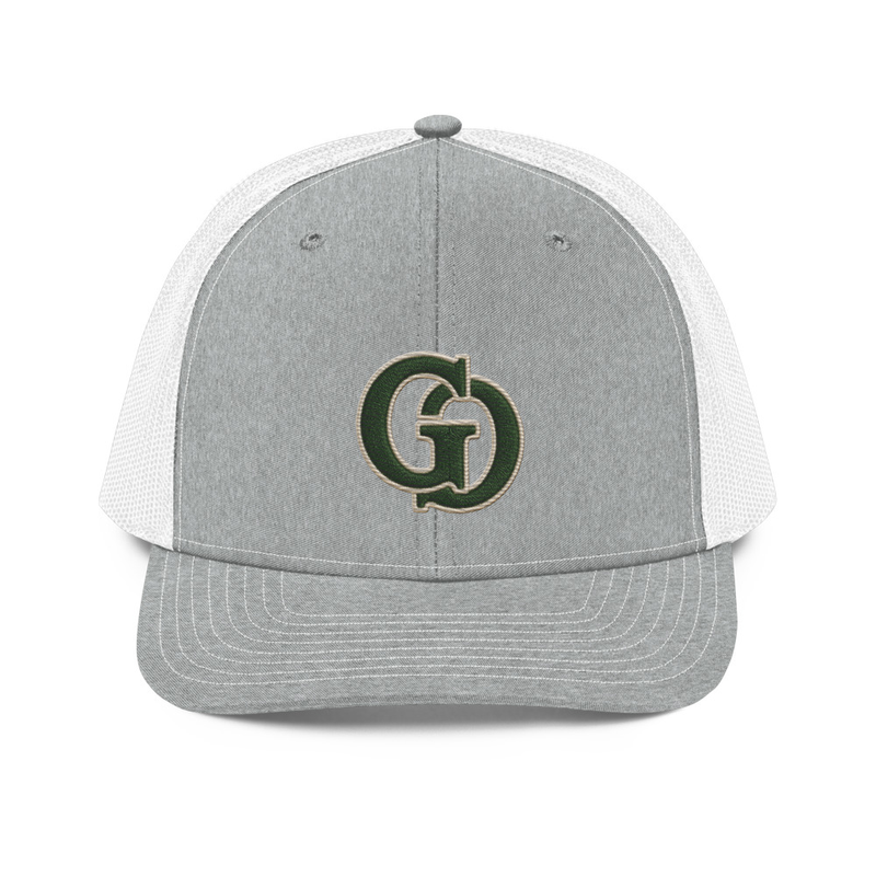 Trucker Cap – One size, Heather Grey/White