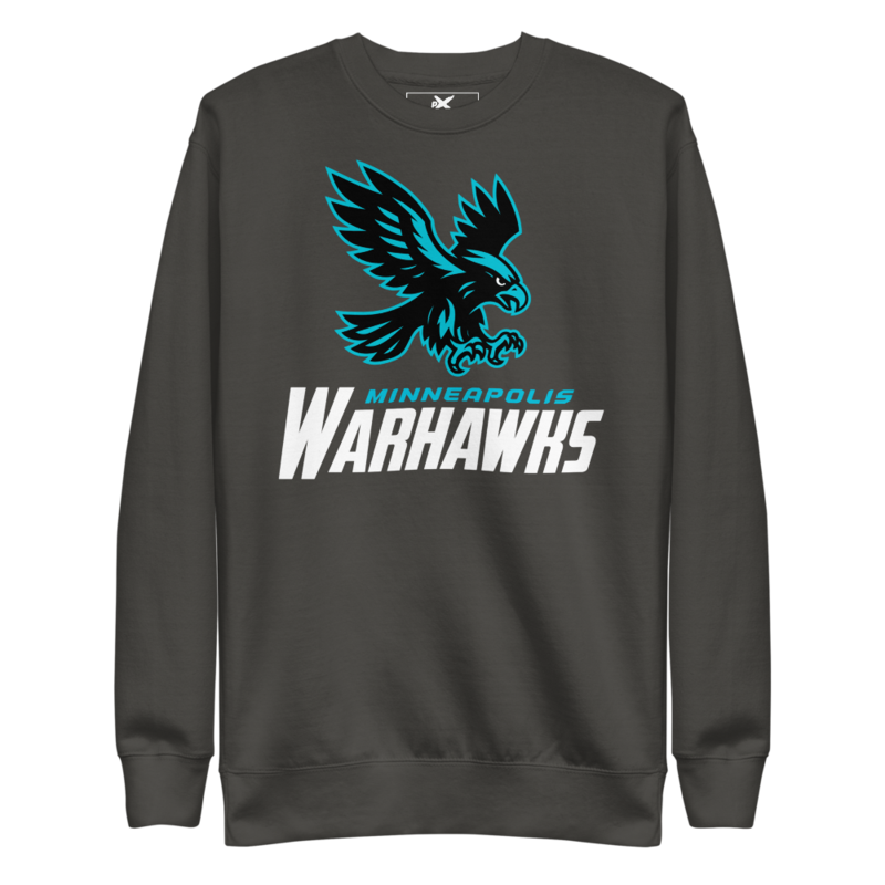 Minneapolis Warhawks - Logo Crew Sweatshirt – XL, Vintage Black