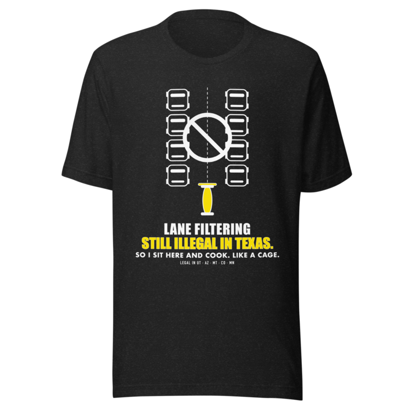 Lane Filtering: Still Illegal in Texas Tee