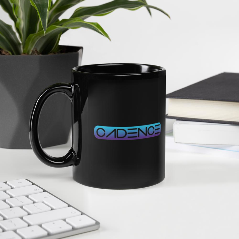Cadence Black Glossy Mug
