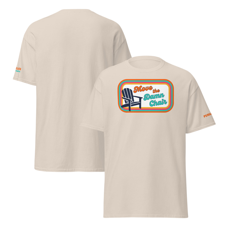 Unisex T-shirt - Chair Front, Perspective Sleeve – XL, Natural