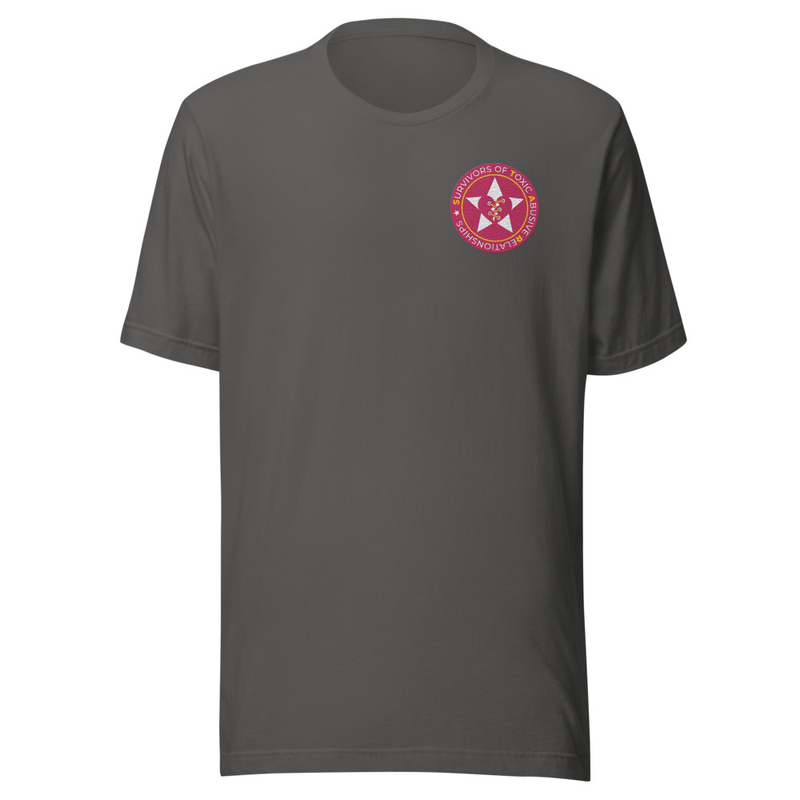 STARs Badge Embroidered T-Shirt - Dark – XL, Asphalt