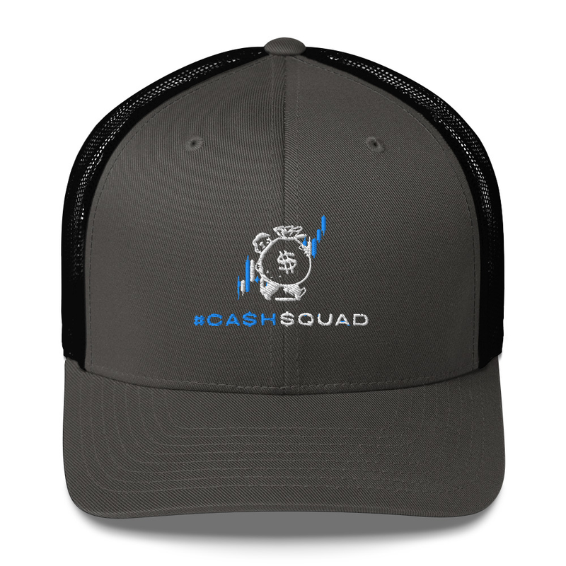 #CashSquad Hat v.1 – One size, Charcoal/ Black