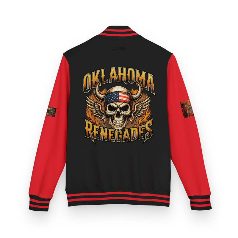 Heavyweight letterman jacket