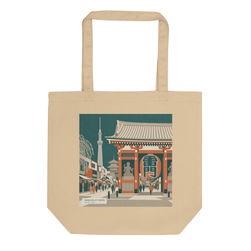 Asakusa at Noon(浅草の昼)のトートバッグ