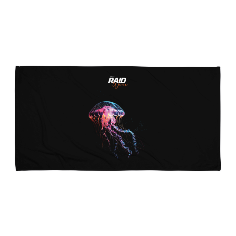 RAID Wear Jellyfish Beach Towel – 30″×60″, White