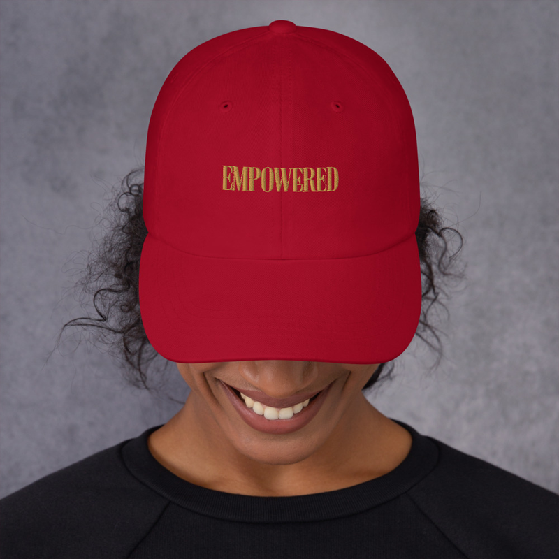 Empowered Collection | Soul Threads Embroidered Classic Cap – One size, Cranberry