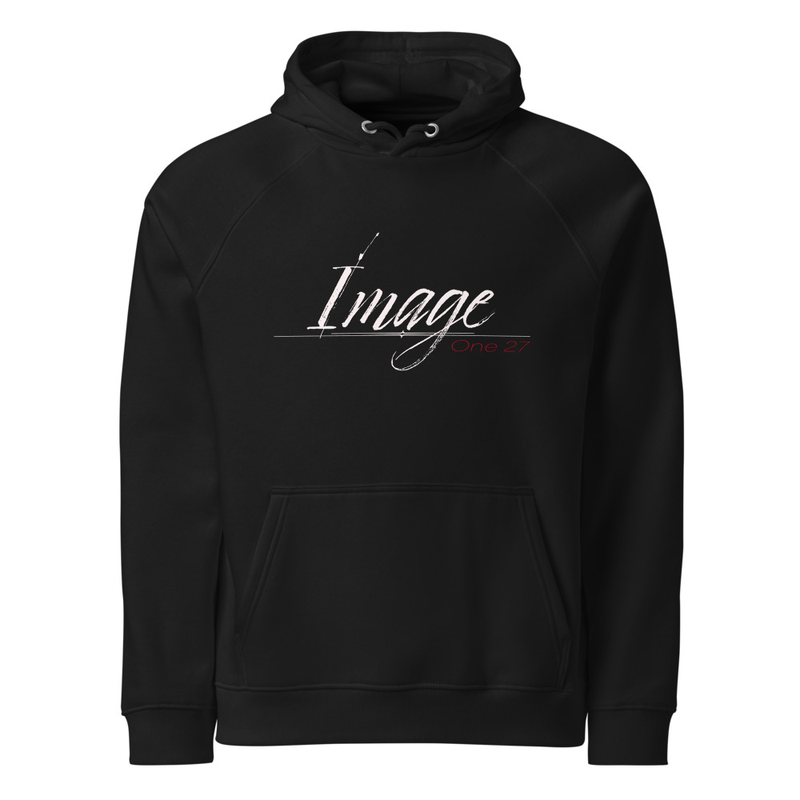 Image Just Front Logo Unisex eco raglan hoodie