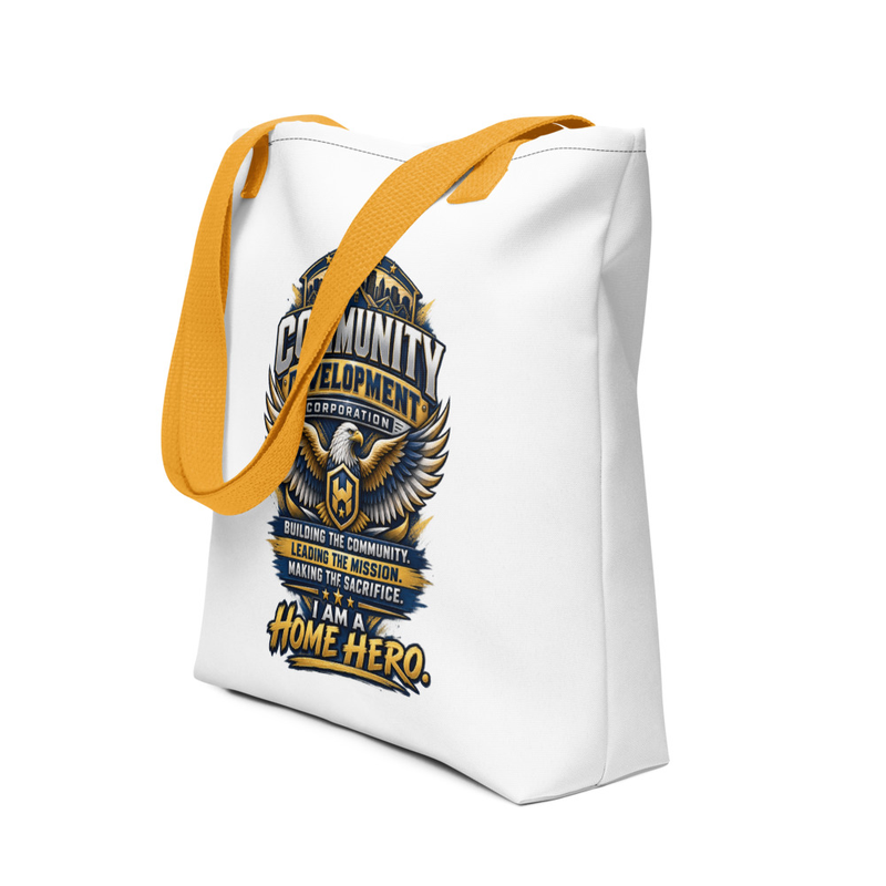 Home Hero Tote bag – 15″×15″, Yellow