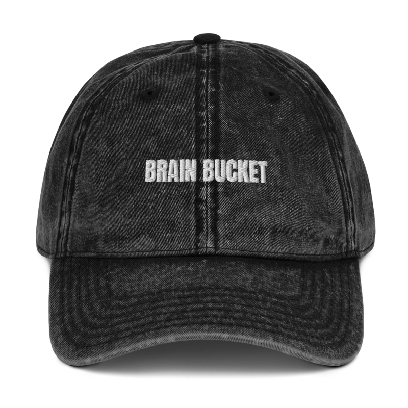 BRAIN BUCKET Dad Hat mockup