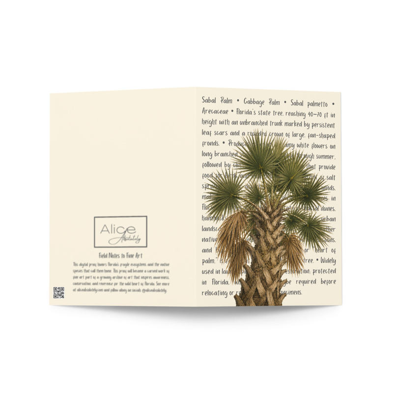 Sabal Palm Greeting Card