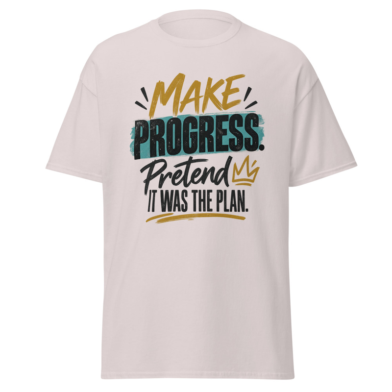 Make Progress - Unisex classic tee – S, Ice Grey