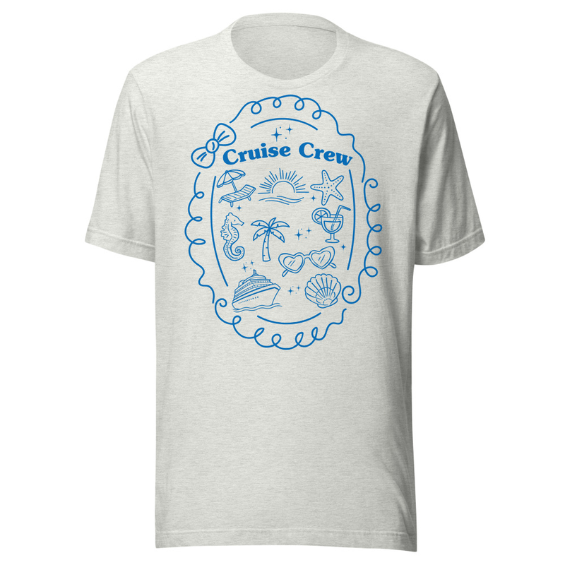 Cruise Crew Tee – S, Ash
