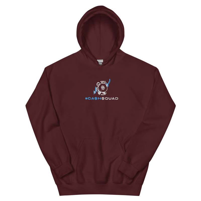 #CashSquad Embroidered Hoodie v.1 – XL, Maroon