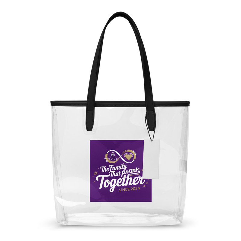 Clear tote bag
