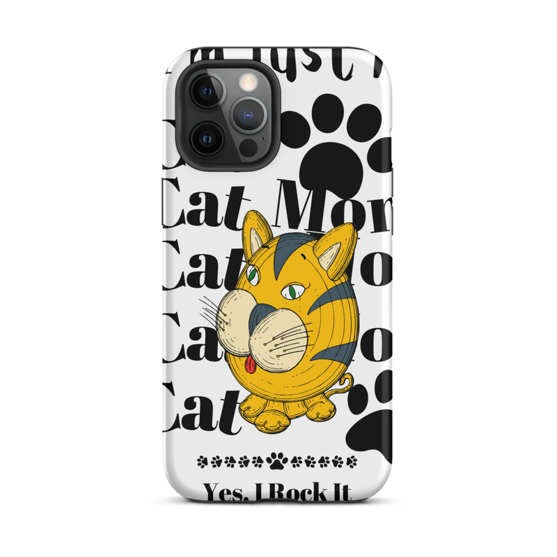 Tough Case for iPhone®: Just A Cat Mom – iPhone 12 Pro Max, Matte