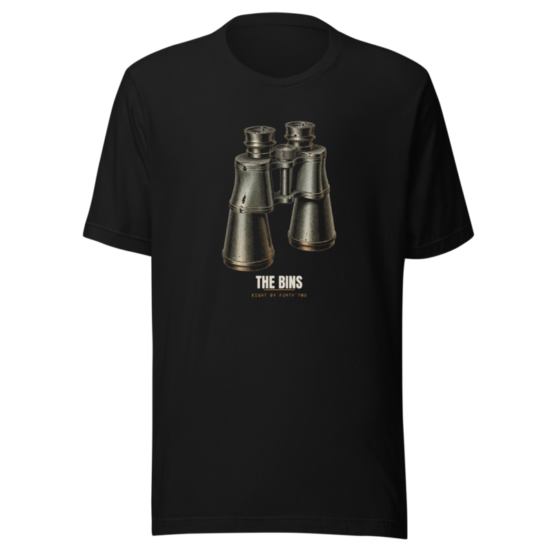 The Bins Tee — Birding merch