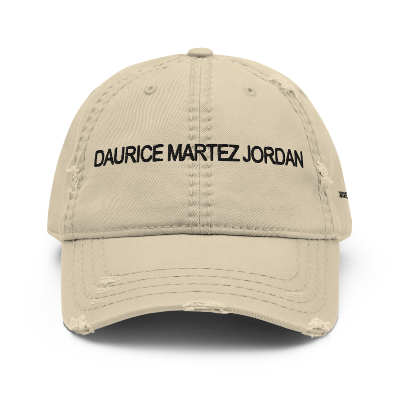 DAURICE MARTEZ JORDAN Distressed Dad Hat