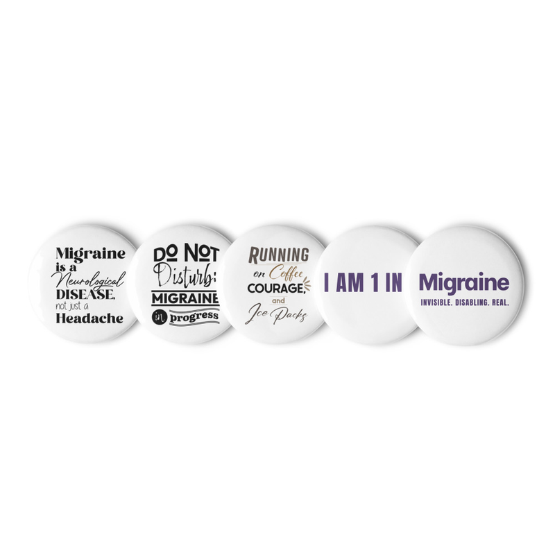 Migraine Awareness Pin Set, image 1