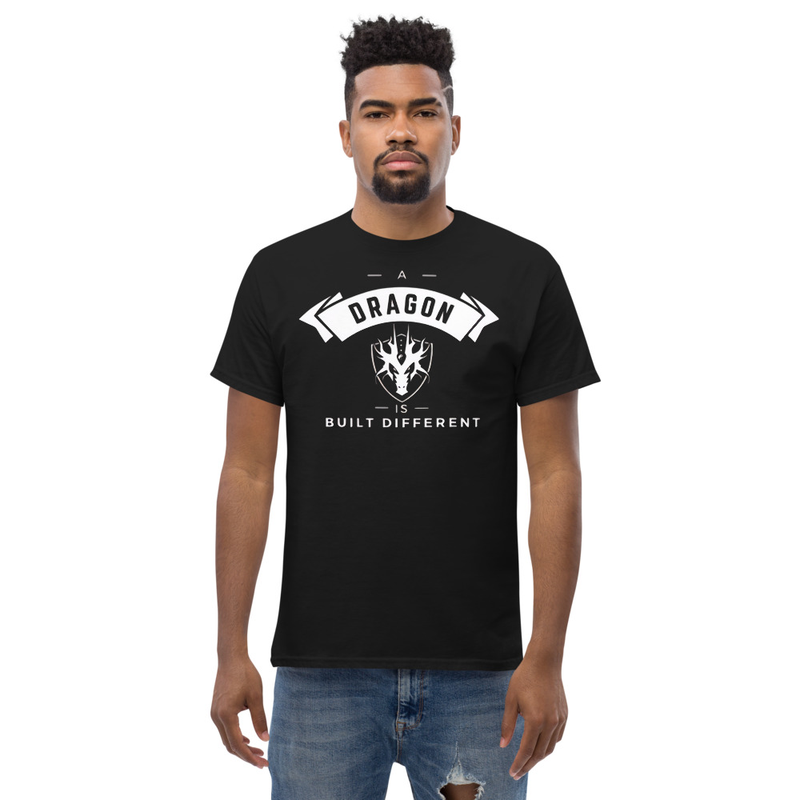 Black Unisex classic tee Built DifferentGildan 5000