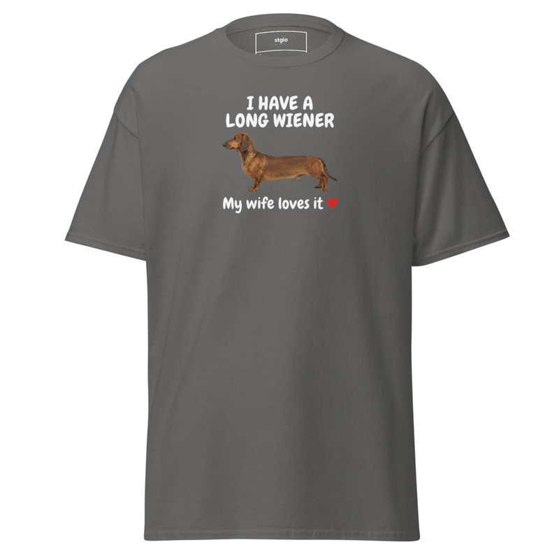Long Wiener classic tee – XL, Charcoal