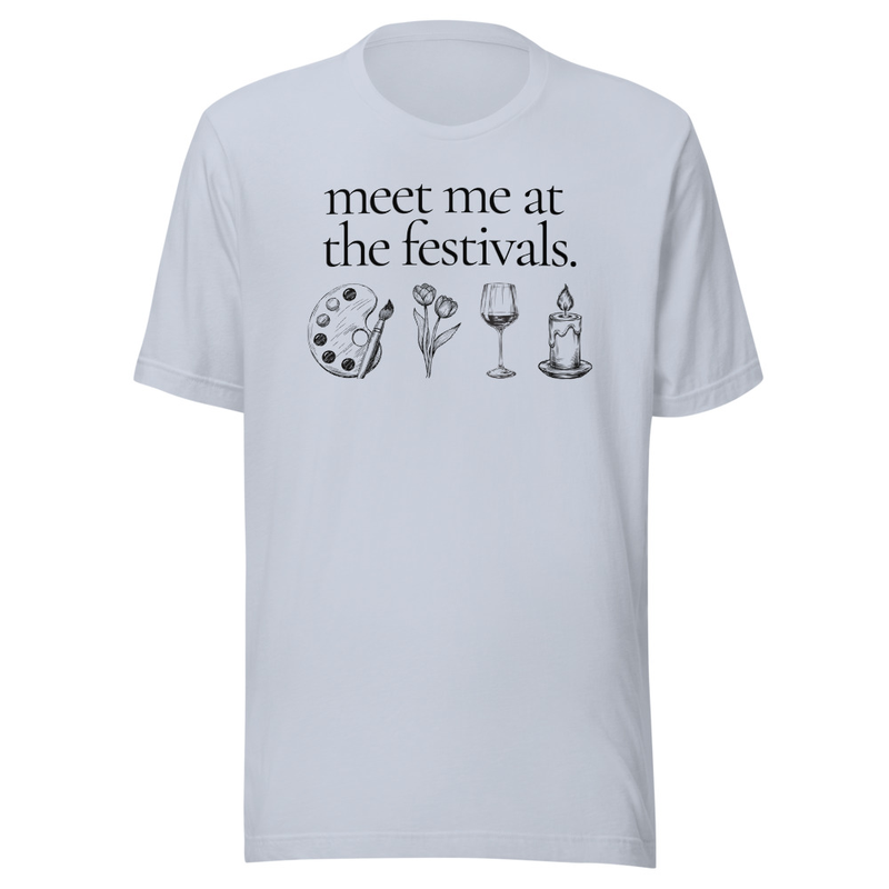 Festivals Tee – XS, Light Blue
