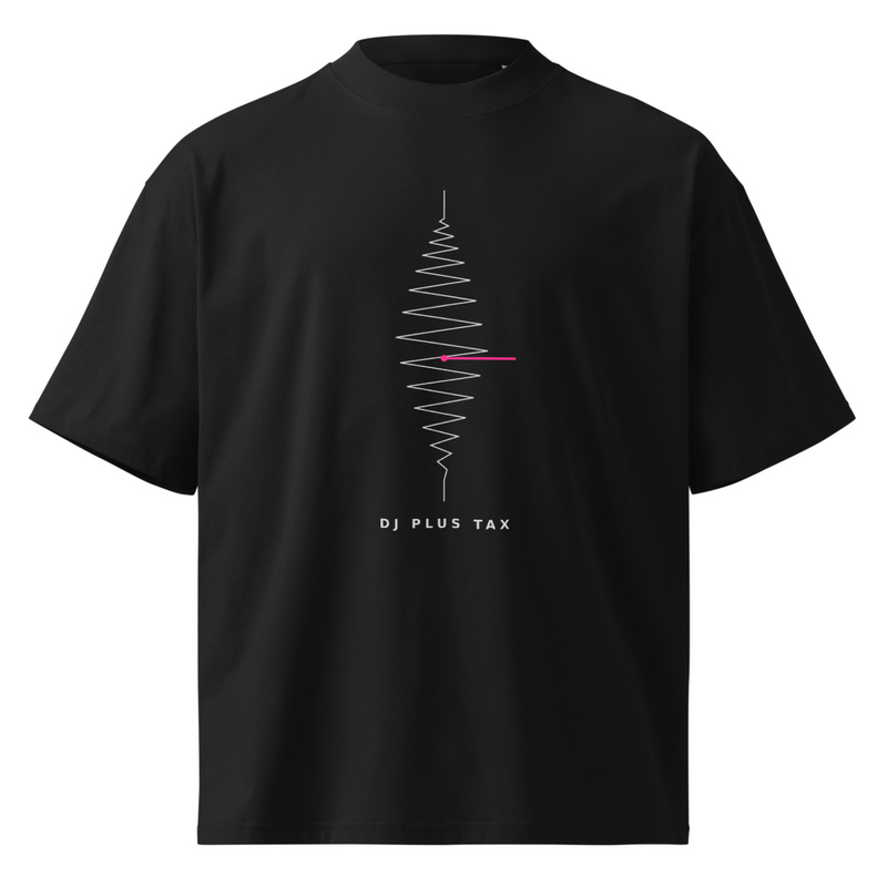 DJ Plus Tax Unisex organic oversized high neck t-shirt