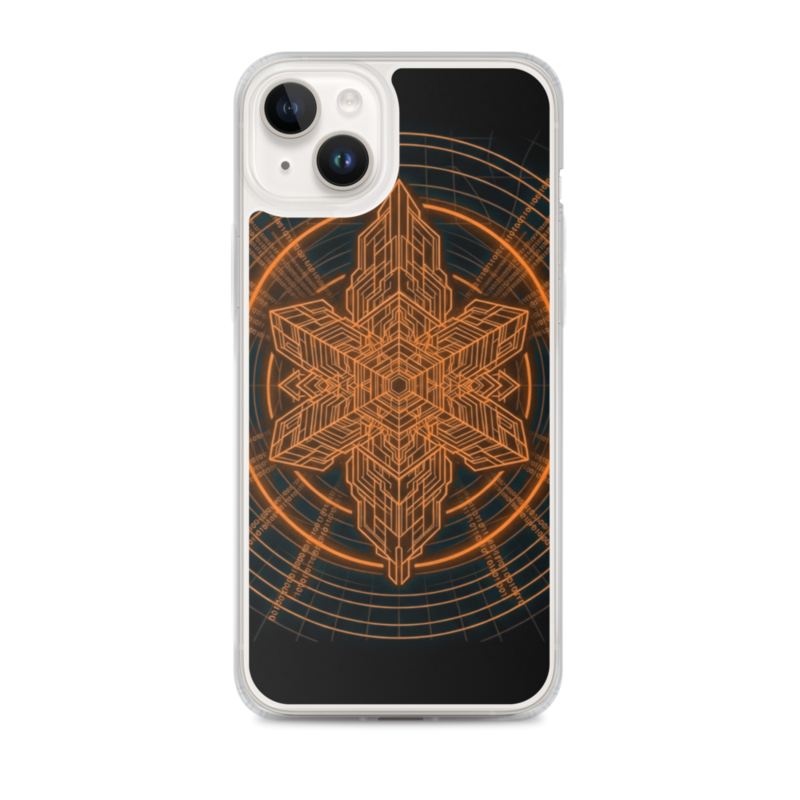 Uncle Benny ® Deep Space Relay IBM Quantum Computer iPhone Case Neon Orange EST. 2020