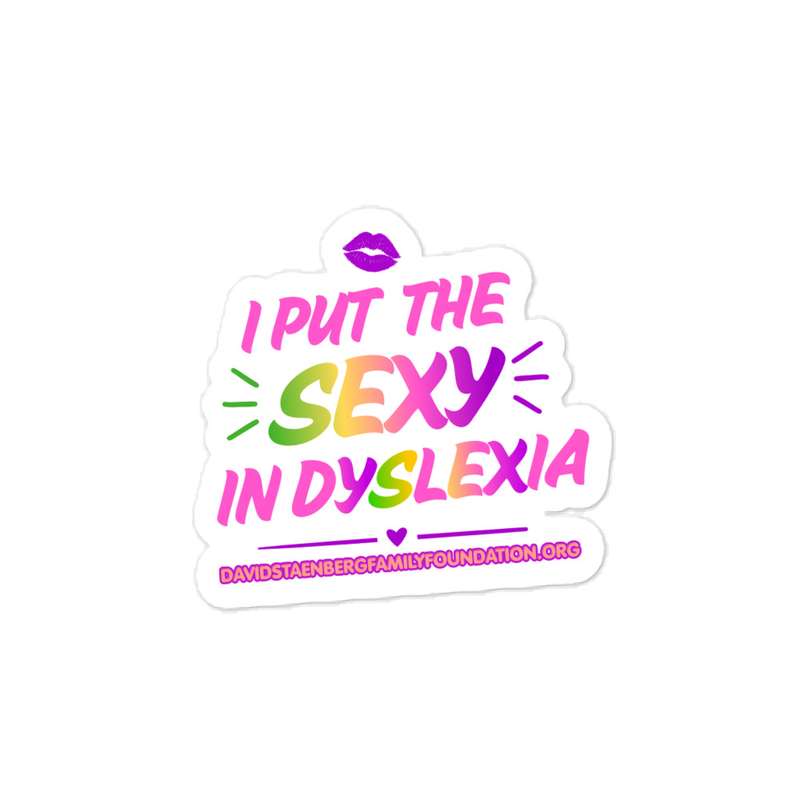 Kiss-cut vinyl decals | Dyslexia v1