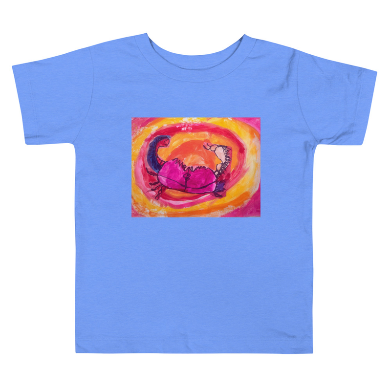 The Crab - Toddler Tee – 2T, Heather Columbia Blue