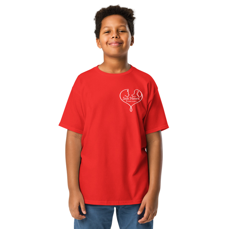 Paw Print Youth T-Shirt White Logo