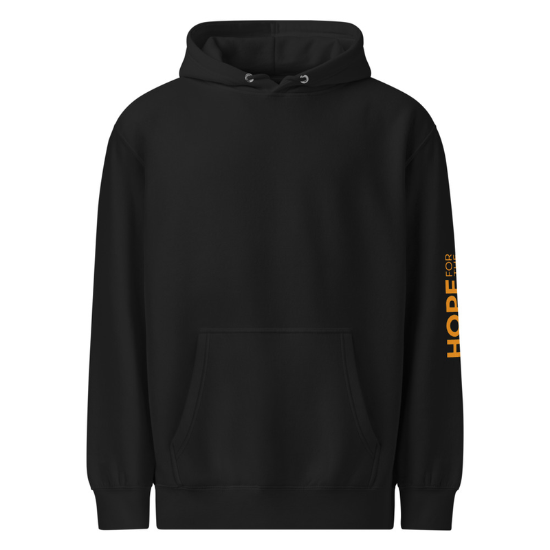 Unisex premium mid-weight hoodie – S, Black