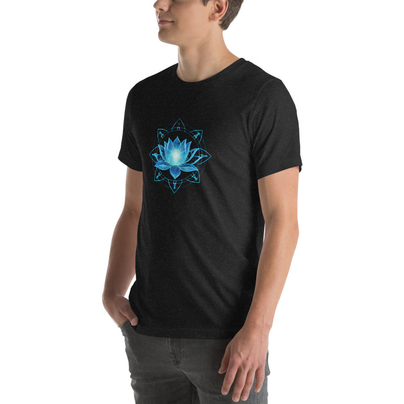 Data Lotus Unisex t-shirt – S, Black Heather