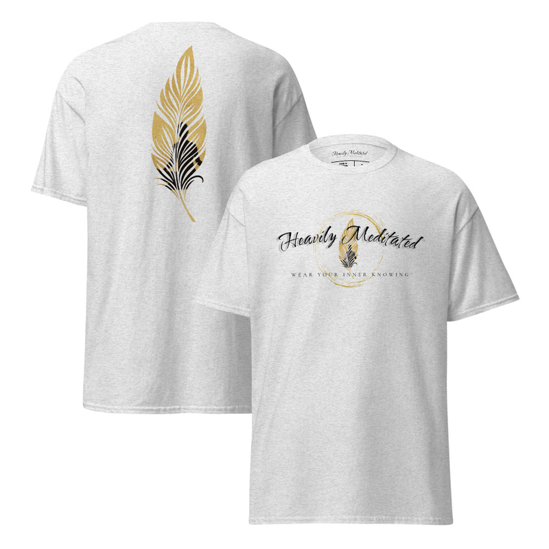Unisex Soft Tee - Heavily Meditated™️ Reflections – S, Ash