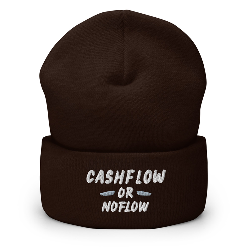 #CashflowOrNoflow Beanie – One size, Brown