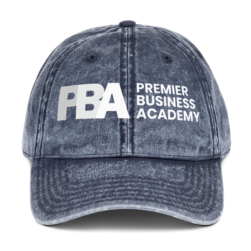 PBA Vintage Cotton Twill Cap – One size, Navy