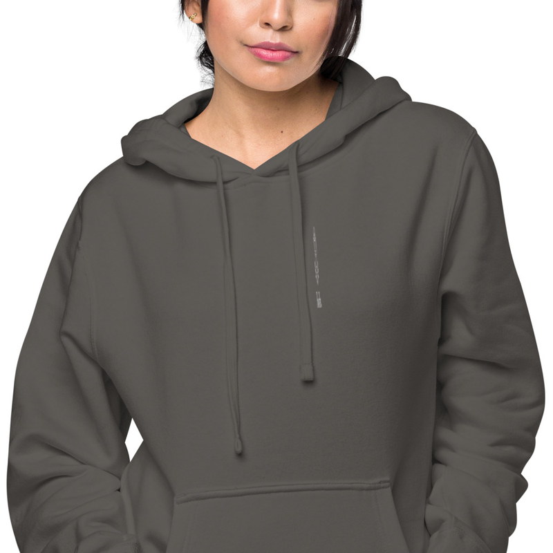 PowHer™ Unisex pigment-dyed hoodie