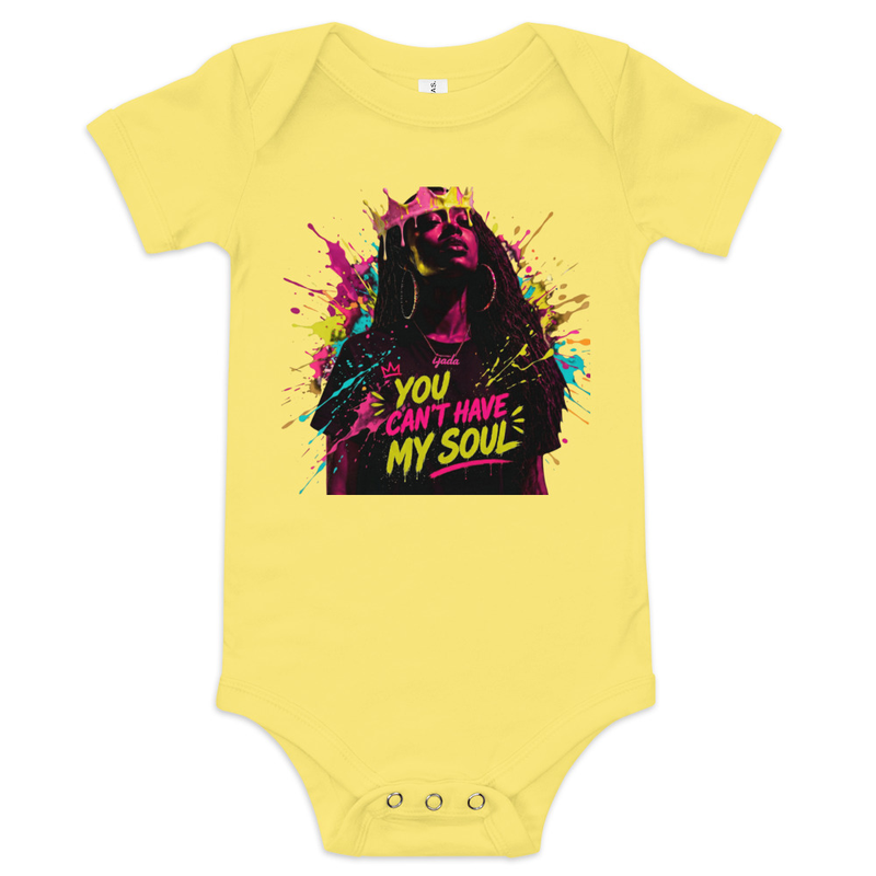 Baby short sleeve "You Can't Have My Soul" one piece