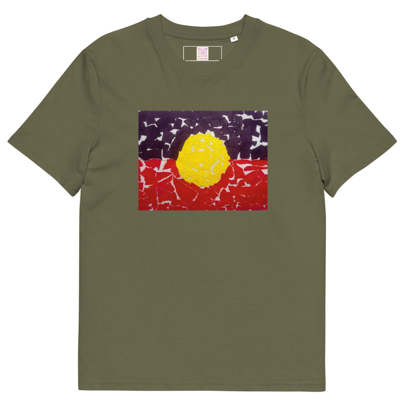Aboriginal Flag - Unisex Organic Cotton Tee – Image 7