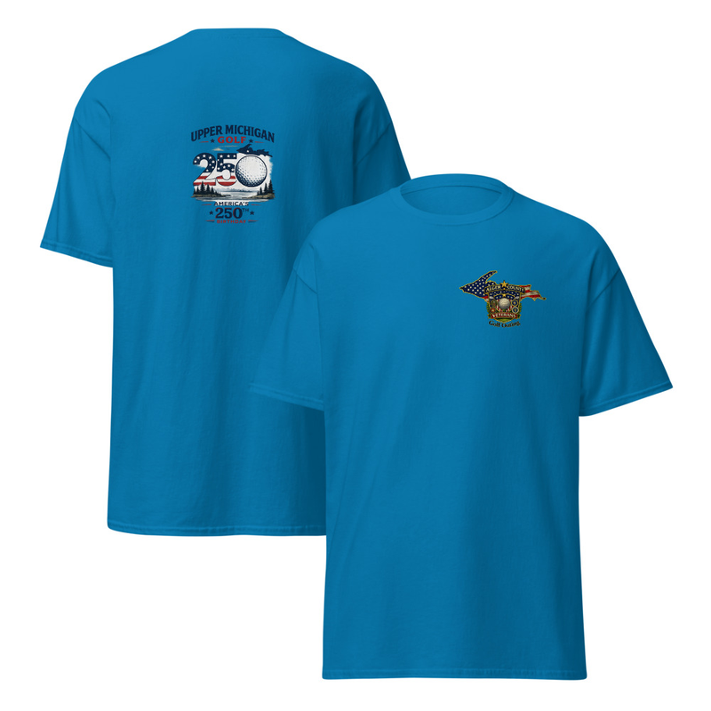 Alger County Veteran's Golf Outing #4 Unisex classic tee – M, Sapphire