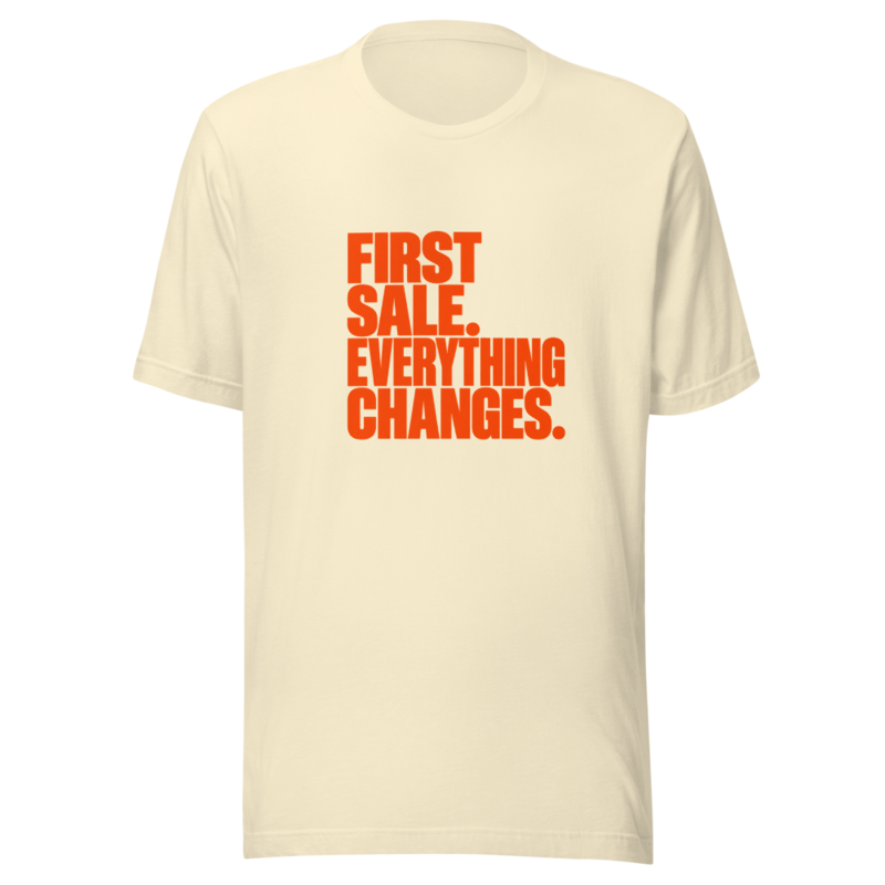 First Sale Tee — Black, view 2