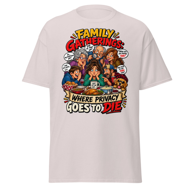 Family Privacy - Unisex classic tee – 2XL, Ice Grey