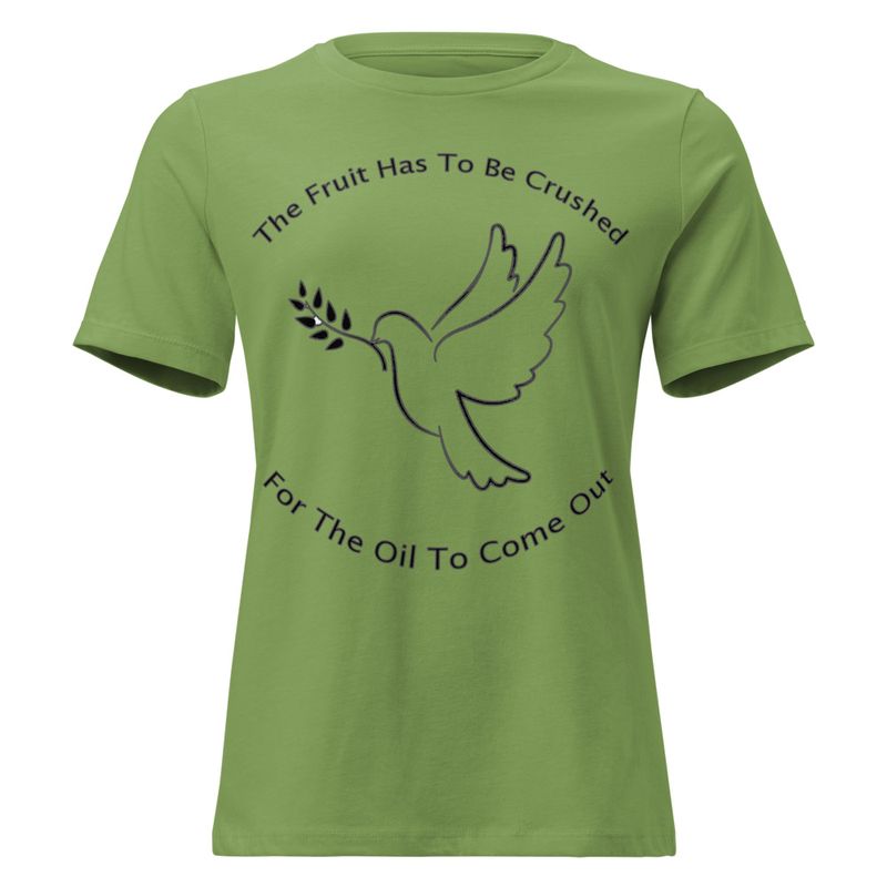 The Fruit has to be Crushed - Women's Relaxed T-Shirt – S, Leaf