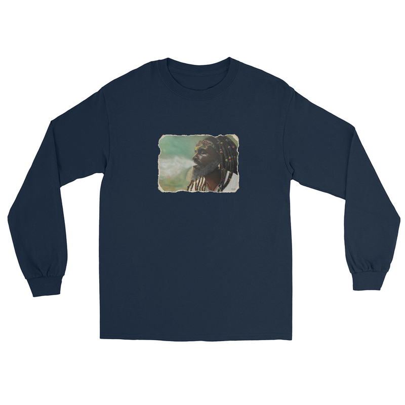 Mellow King - Unisex Long Sleeve Shirt – XL, Navy