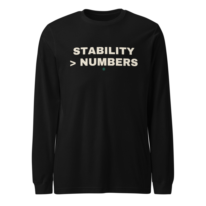 STABILITY > NUMBERS Long Sleeve mockup