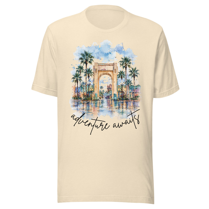 Adventure Starts Here Tee – 3XL, Heather Natural