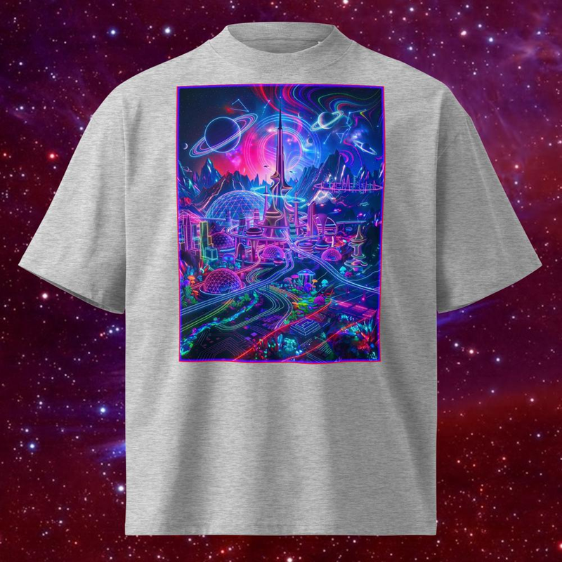 Space Rock Neon City - Space Rock Neon City / Heather Grey / S