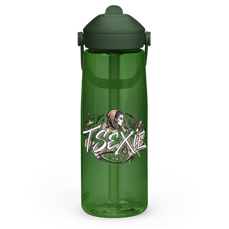 T Sexie Flip Straw Water Bottle