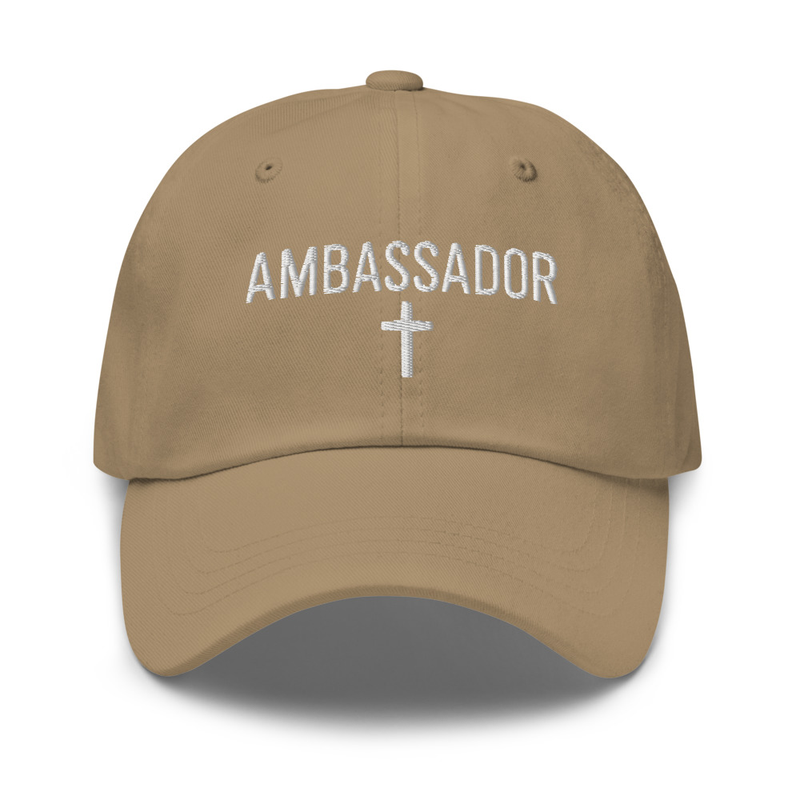 Ambassador Christian Dad hat – One size, Khaki
