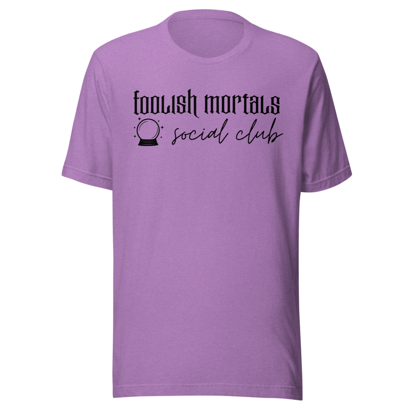 Haunted Social Club Tee – XL, Heather Team Purple
